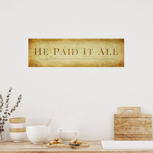 Poster John 3:16 (Cuisine)