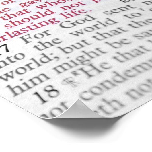 Poster John 3:16 (Coin)