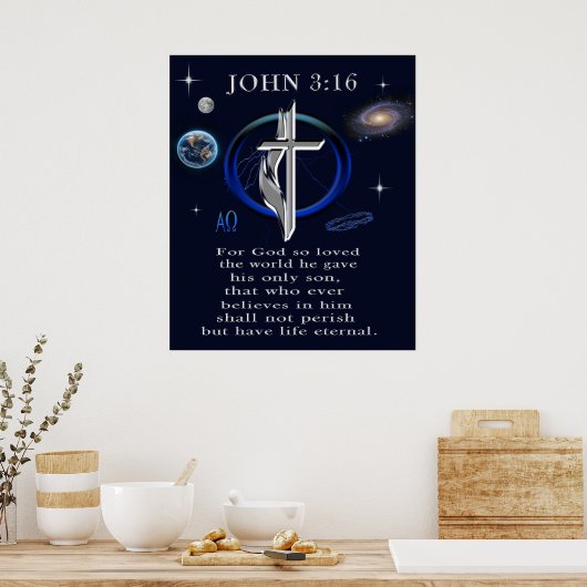 Poster John 3:16 (Cuisine)