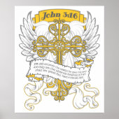 Poster John 3:16 (Devant)