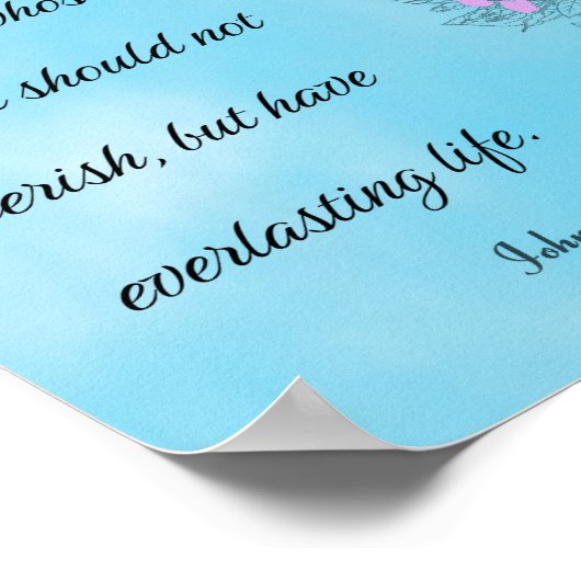 Poster John 3:16 (Coin)