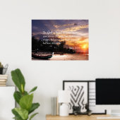 Poster John 3:16 #1 NIV - Écriture Mur chrétien Art (Bureau à domicile)