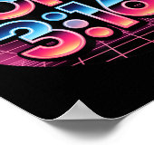 Poster John 3_16 80s Retro Christian Faith Design (Coin)