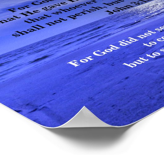 Poster JOHN 3:16 et JOHN 3:17 (Coin)