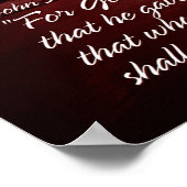 Poster John 3:16 Imprimer (Coin)