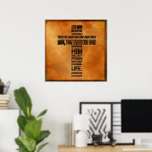 Poster John 3:16 Imprimer (Bureau à domicile)