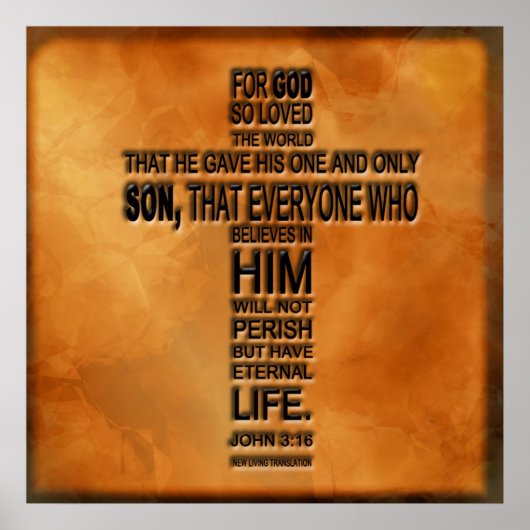 Poster John 3:16 Imprimer (Devant)
