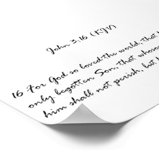 Poster John 3:16 (LS) (Coin)