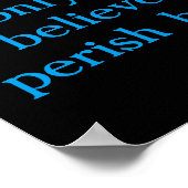 Poster John 3:16 Ours grizzlis dans l'océan (Coin)