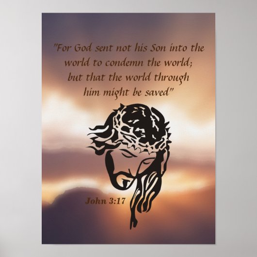 Poster John 3:17 (Devant)