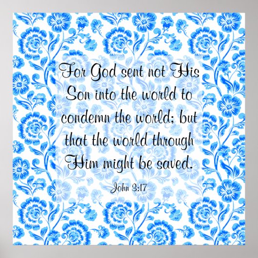 Poster John 3:17 (Devant)