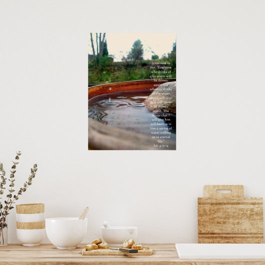 Poster John 4:13-14 (Cuisine)