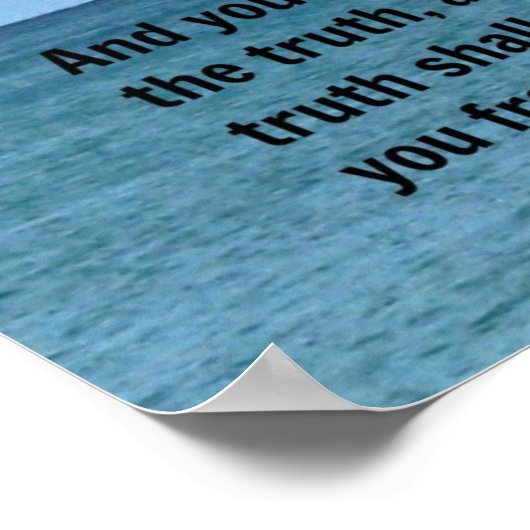 Poster John 8:32 (Coin)