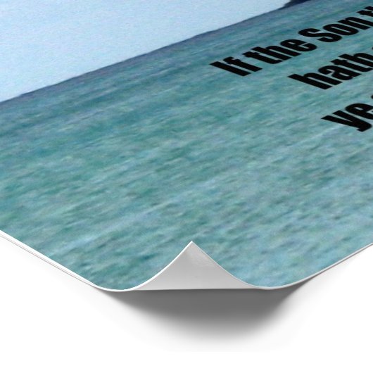 Poster John 8:36 (Coin)