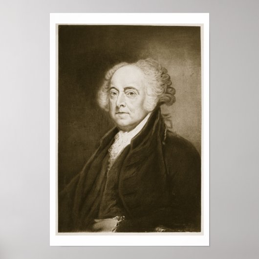 Poster John Adams, 2e président des États-Unis (Devant)