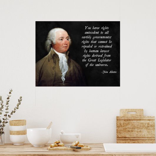 Poster John Adams Droit naturel (Cuisine)