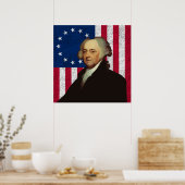 Poster John Adams et le drapeau américain (Cuisine)