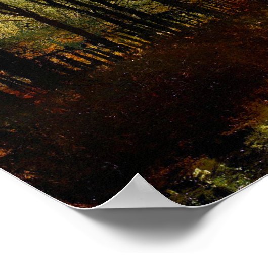 Poster John Atkinson Grimshaw À la porte du parc (Coin)