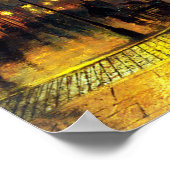Poster John Atkinson Grimshaw Blackman Street, Londres (Coin)