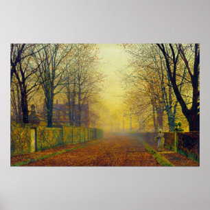 Poster John Atkinson Grimshaw Evening