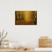 Poster John Atkinson Grimshaw Evening glow CC0871 (Cuisine)