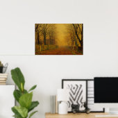Poster John Atkinson Grimshaw Evening glow CC0871 (Bureau à domicile)