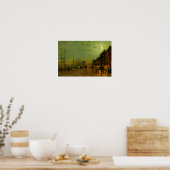 Poster John Atkinson Grimshaw Glasgow Docks (Cuisine)