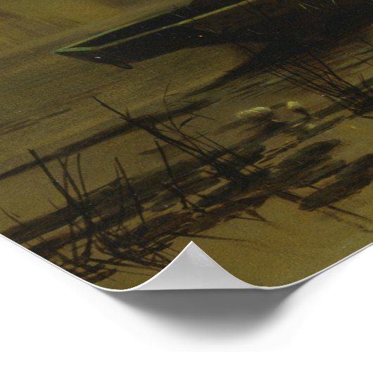 Poster John Atkinson Grimshaw - La Dame de Shalott (Coin)