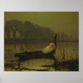 Poster John Atkinson Grimshaw - La Dame de Shalott (Devant)