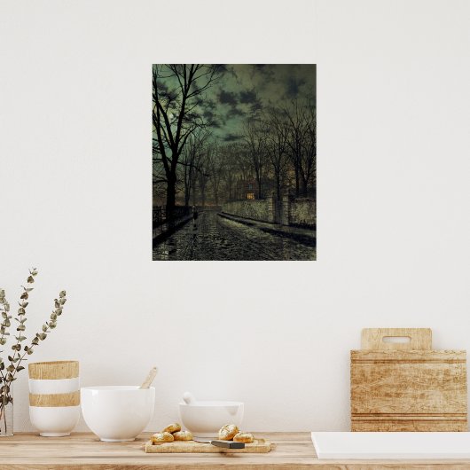 Poster John Atkinson Grimshaw - Novembre (Cuisine)