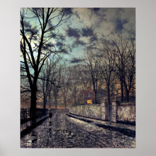 Poster John Atkinson Grimshaw Novembre
