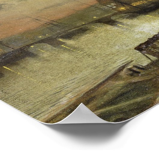 Poster John Atkinson Grimshaw - Whitby (Coin)