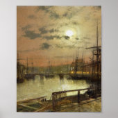 Poster John Atkinson Grimshaw - Whitby (Devant)