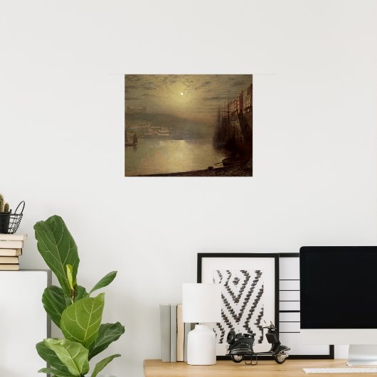 Poster John Atkinson Grimshaw | Whitby (Bureau à domicile)