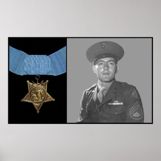 Poster John Basilone et la Médaille d'honneur (Devant)