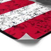 Poster John Basilone et le drapeau américain — Frontière (Coin)