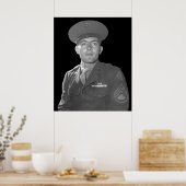 Poster John Basilone — Médaille d'honneur Bénéficiaire (Cuisine)