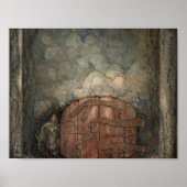 Poster John Bauer - Bergaporten (Devant)