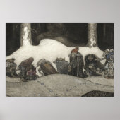 Poster John Bauer - Dans la nuit de Noël (Devant)