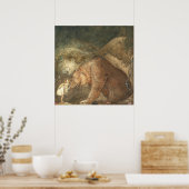 Poster John Bauer embrasse l'ours sur le nez 1907 (Cuisine)