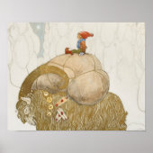 Poster John Bauer - La chèvre de Noël (Devant)