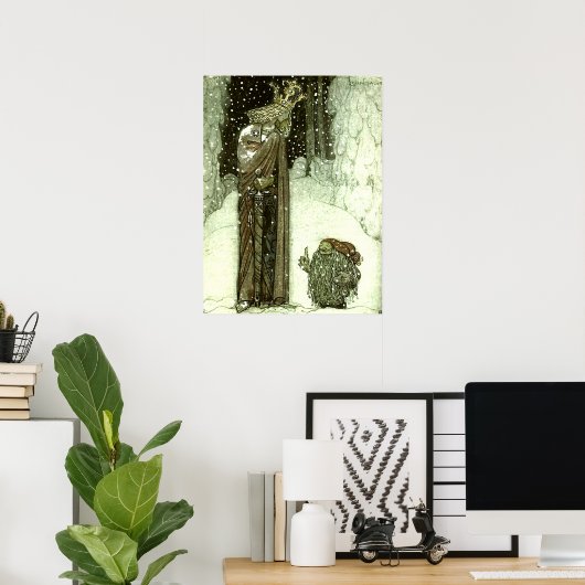 Poster John Bauer La Princesse et le Troll (Bureau à domicile)