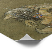 Poster John Bauer - La princesse et les trolls (Coin)