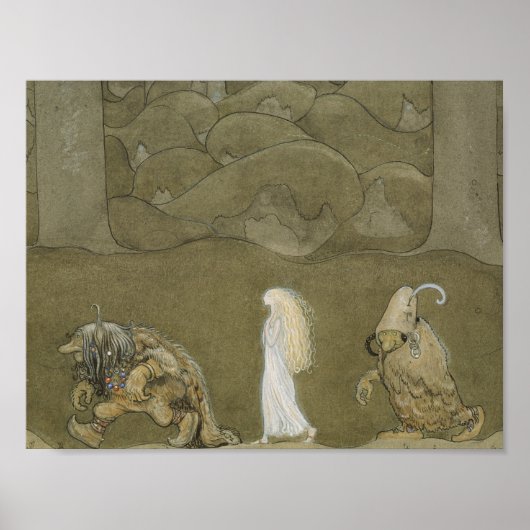 Poster John Bauer - La princesse et les trolls (Devant)