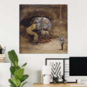 Poster John Bauer - Le garçon qui n'a jamais eu peur (Bureau à domicile)