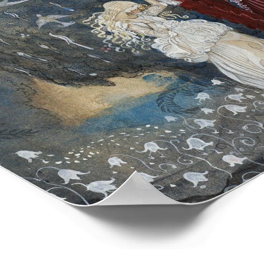 Poster John Bauer - Lena danse avec le chevalier (Coin)