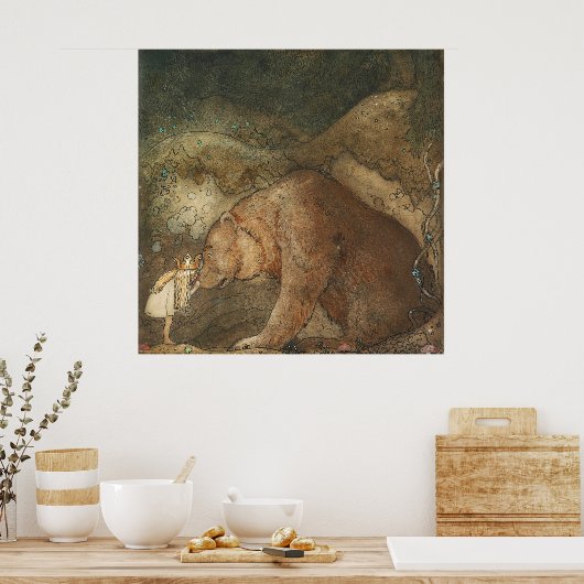 Poster John Bauer - Pauvre petite base (Cuisine)