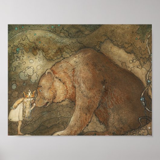 Poster John Bauer - Pauvre petite base (Devant)