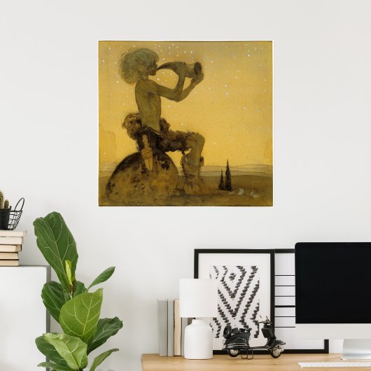 Poster John Bauer - Un berger de fées (Bureau à domicile)