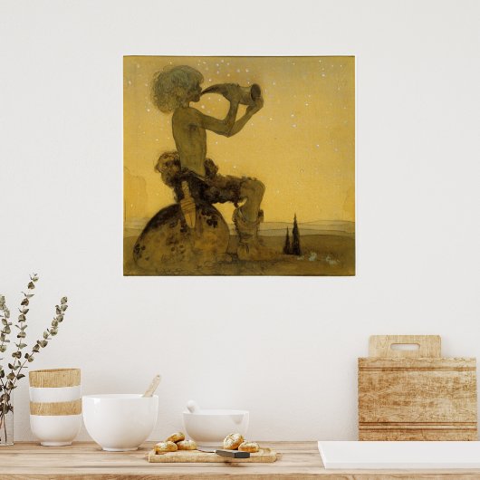 Poster John Bauer - Un berger de fées (Cuisine)